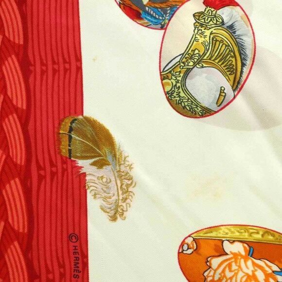 Hermes Couvee D'hermes Chicks Carre90 Scarf Silk All Over Pattern Multicolor MI - Picture 9 of 9
